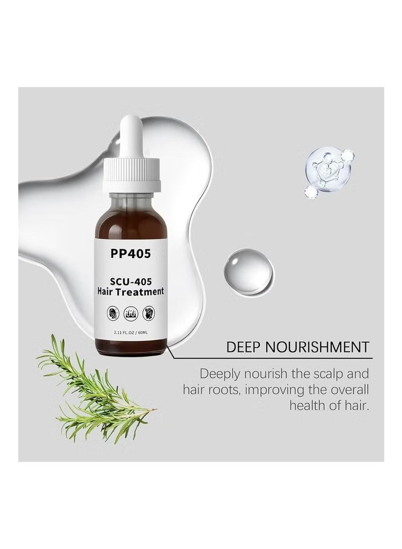 PP405 علاج الشعر PP405، زيت نمو الشعر SCU-405، سيروم مضاد لتساقط الشعر، زيت مغذي لفروة الرأس، إصلاح التلف، منع التساقط، سريع الامتصاص وغير دهني - Image 5